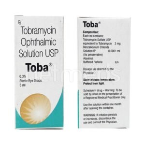 Toba Tobramycin Ophthalmic Solution 0.3% Eye Drop